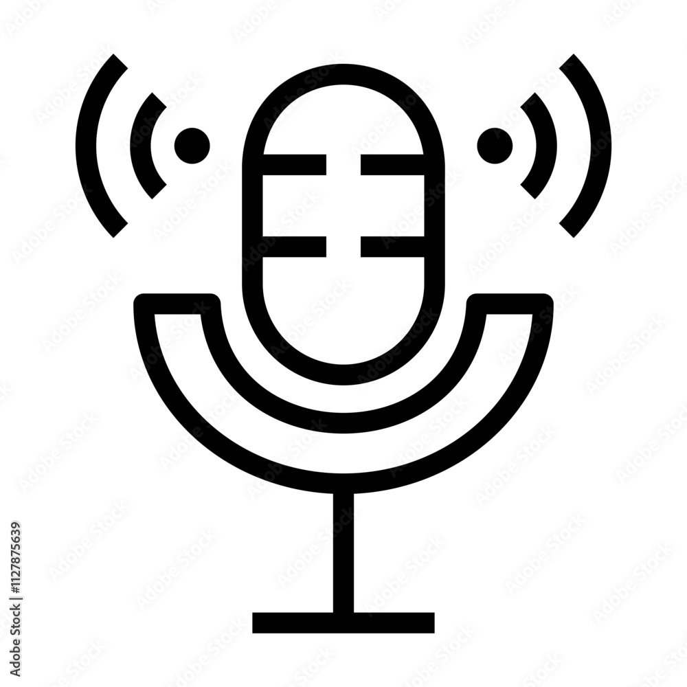 microphone Line Icon