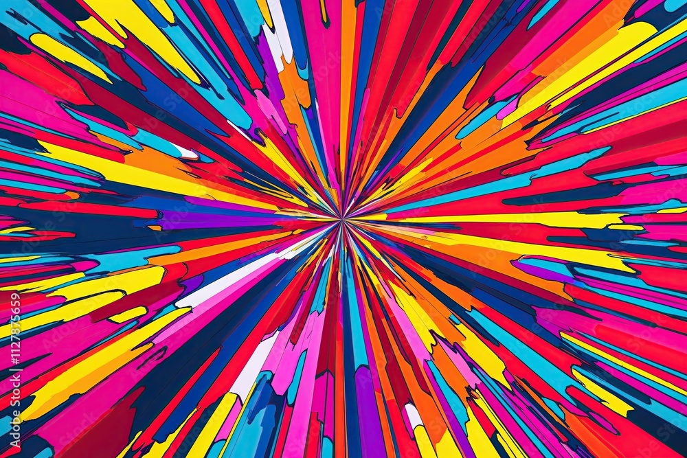 Vibrant Surreal Color Explosion in Bold Graphic Design Vibrant Surreal Color Explosion in Bold Graphic Design
