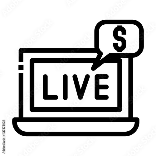 earning Line Icon