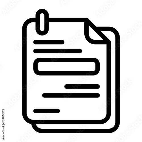 Note line icon