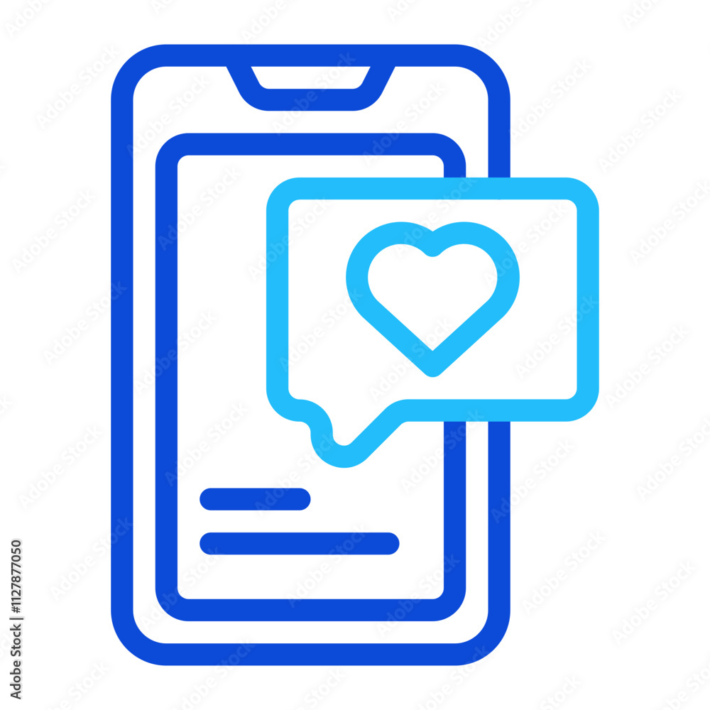 Smartphone duoline icon Smartphone duoline icon