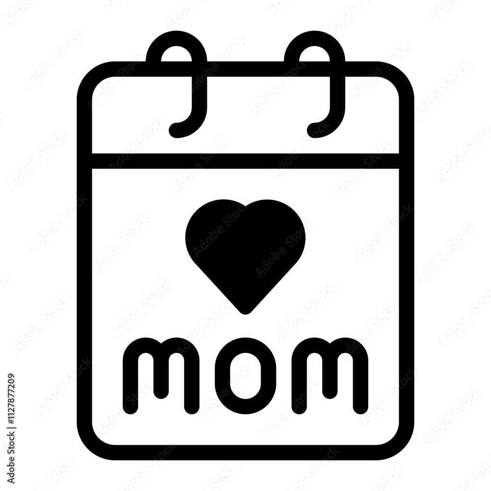 Calendar glyph icon Calendar glyph icon