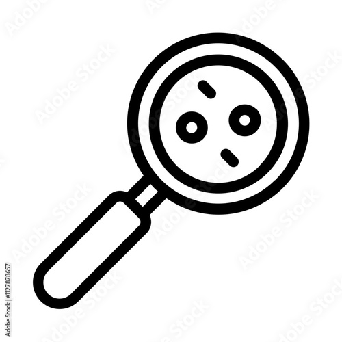 Bacterial line icon