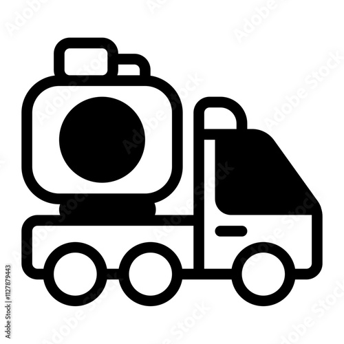 Biodiesel glyph icon