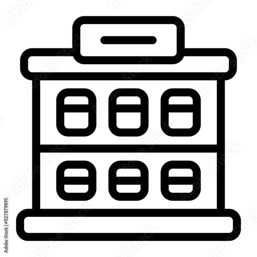 Motel line icon