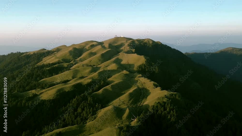 aerial view of greenery Moutain hill Saiulung, Dolakha, Nepal. aerial view of greenery Moutain hill Saiulung, Dolakha, Nepal.