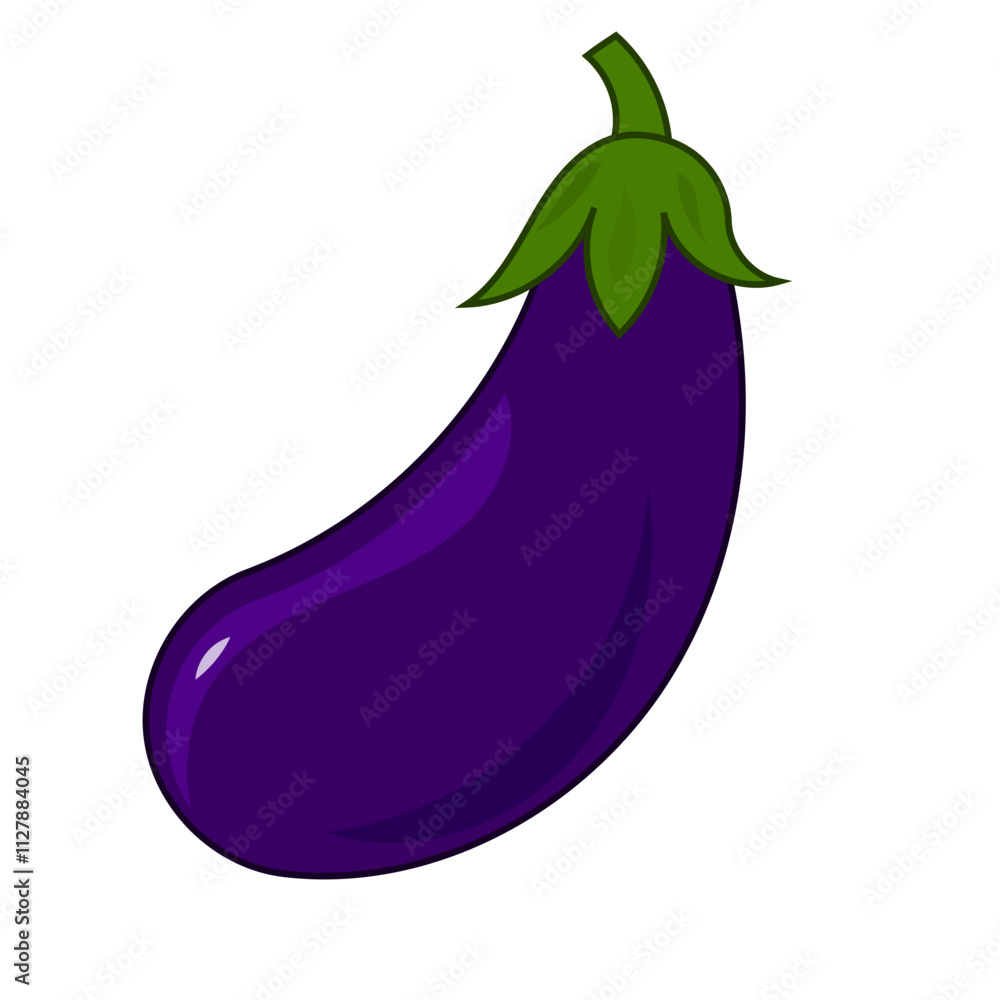 eggplant isolated on white eggplant isolated on white