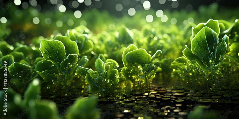 green grass with dew drops green grass with dew drops