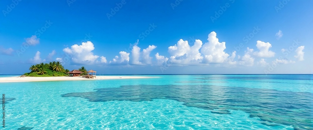 Fototapeta premium beach with palm trees
