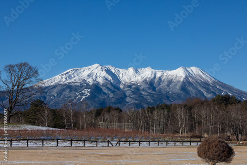 Snowy mountains of Japan