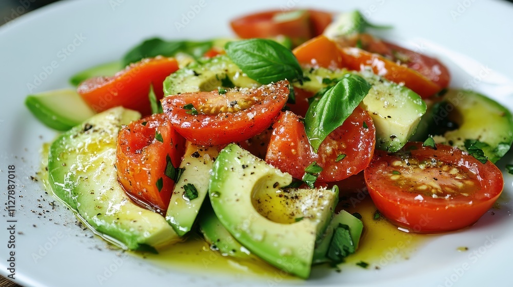 Fresh and Vibrant Tomato and Avocado Salad Fresh and Vibrant Tomato and Avocado Salad