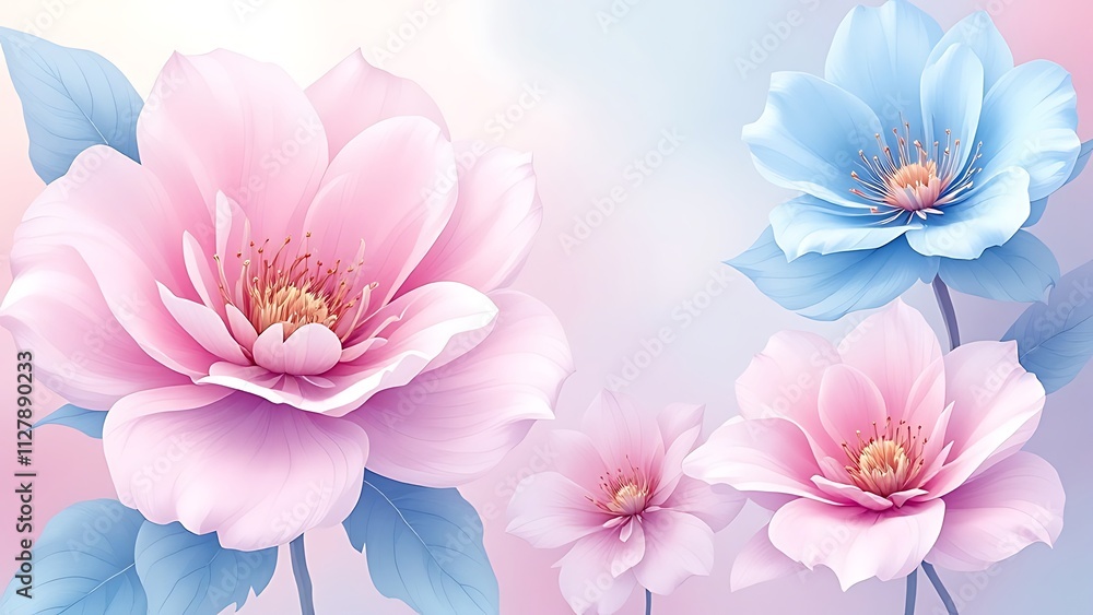 Image for springtime theme, banner, wall decoration. Fluid abstract expressionism, blooming flowers, Aesthetics colorful floral inspirational tenderness illustration, oil painting. Image for springtime theme, banner, wall decoration. Fluid abstract expressionism, blooming flowers, Aesthetics colorful floral inspirational tenderness illustration, oil painting.
