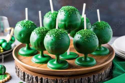 Festive Irish Green Cake Pops Recipe for Celebrations and Events photo