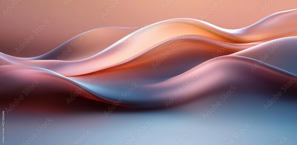 Modern Minimalist Abstract Wave Design with Pastel Gradient and Elegant Curves Modern Minimalist Abstract Wave Design with Pastel Gradient and Elegant Curves