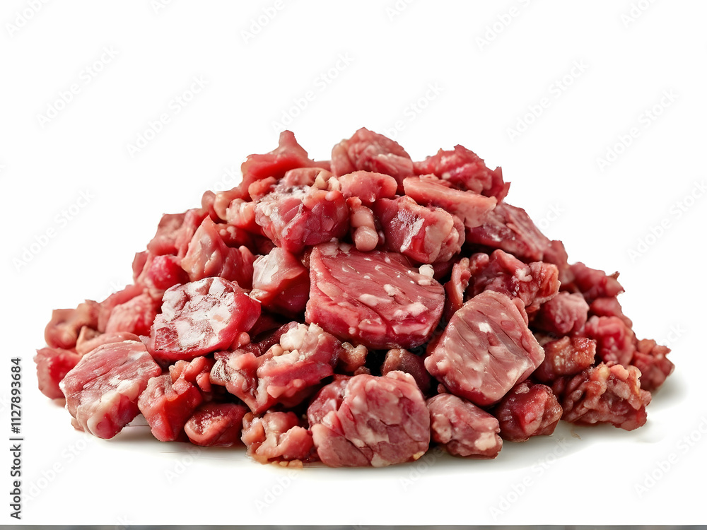raw minced meat isolated on white background raw minced meat isolated on white background