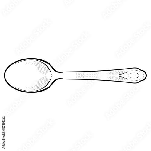 spoon handdrawn illustration