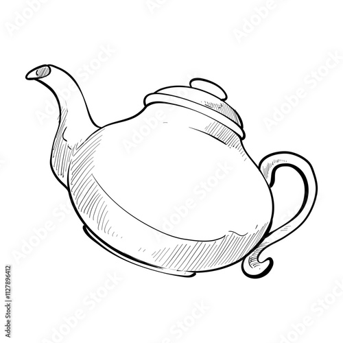 teapot handdrawn illustration
