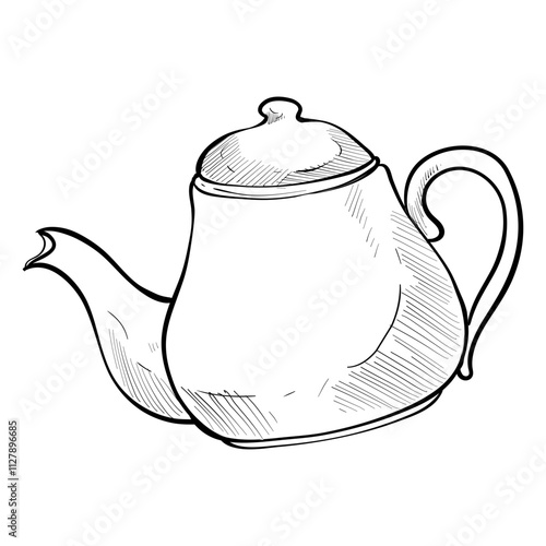 teapot handdrawn illustration