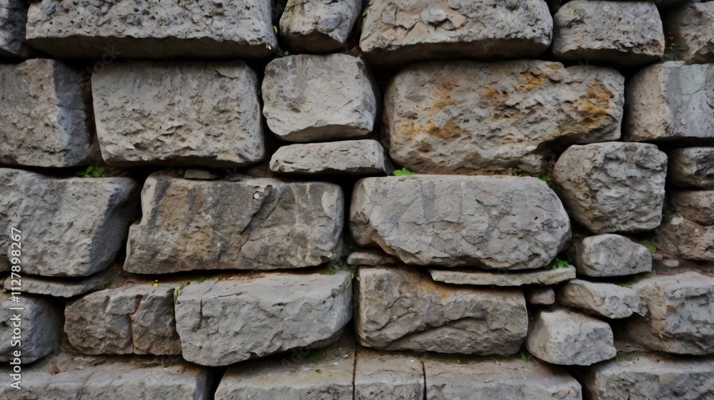 Old ancient gray stone wall close up. Background texture for backdrops or mapping Old ancient gray stone wall close up. Background texture for backdrops or mapping