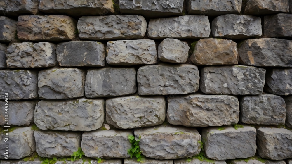 Old ancient gray stone wall close up. Background texture for backdrops or mapping Old ancient gray stone wall close up. Background texture for backdrops or mapping
