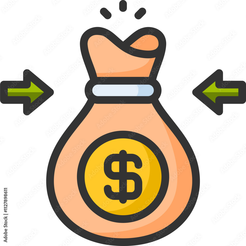 Money sources icon for fintech, financial, finance, banking, digital, innovation, security, money, bank, tech, cryptocurrency, blockchain and technology Money sources icon for fintech, financial, finance, banking, digital, innovation, security, money, bank, tech, cryptocurrency, blockchain and technology