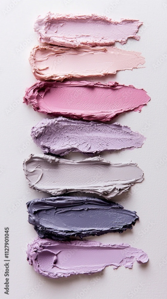A stunning collection of lip balms in soft pastel shades, displayed in a harmonious gradient. Each hue invites creativity and adds a touch of elegance to any beauty routine A stunning collection of lip balms in soft pastel shades, displayed in a harmonious gradient. Each hue invites creativity and adds a touch of elegance to any beauty routine