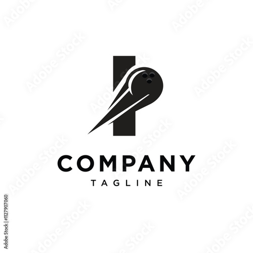 Letter I Bowling Logo Icon Vector