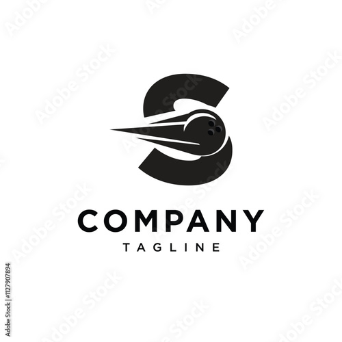 Letter S Bowling Logo Icon Vector