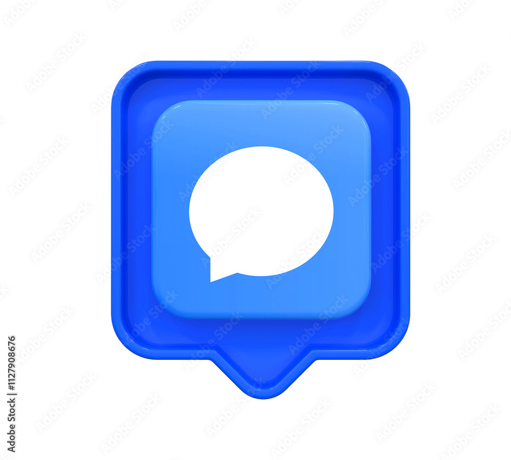 Comment Icon 3D Comment Icon 3D