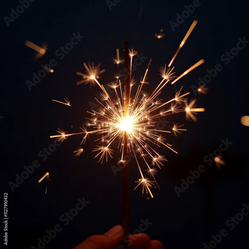 A person is holding a lit match and the image is dark