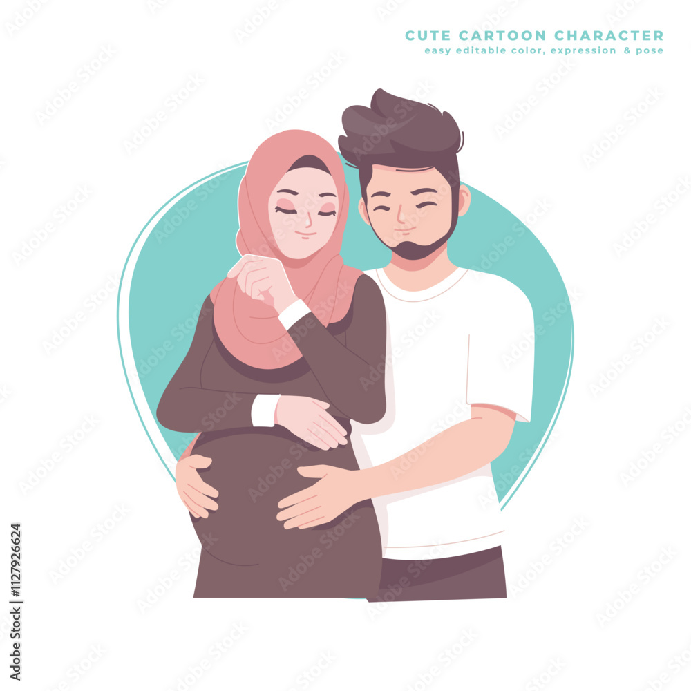 romantic husband cute cartoon character romantic husband cute cartoon character