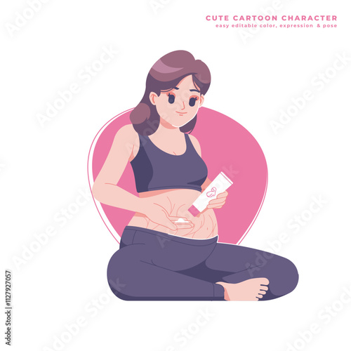 pregnancy treatment cute cartoon character