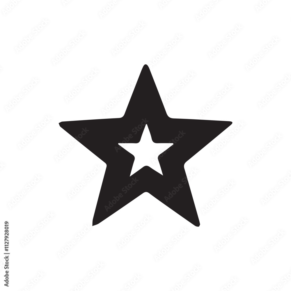Obraz premium Abstract premium star silhouette vector design.