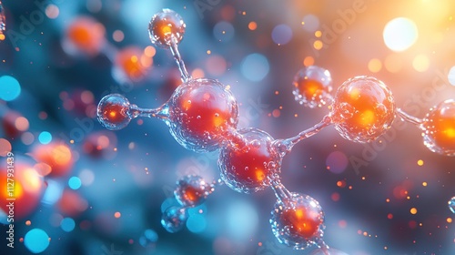 Close-Up of Enzymes in Laboratory Setting