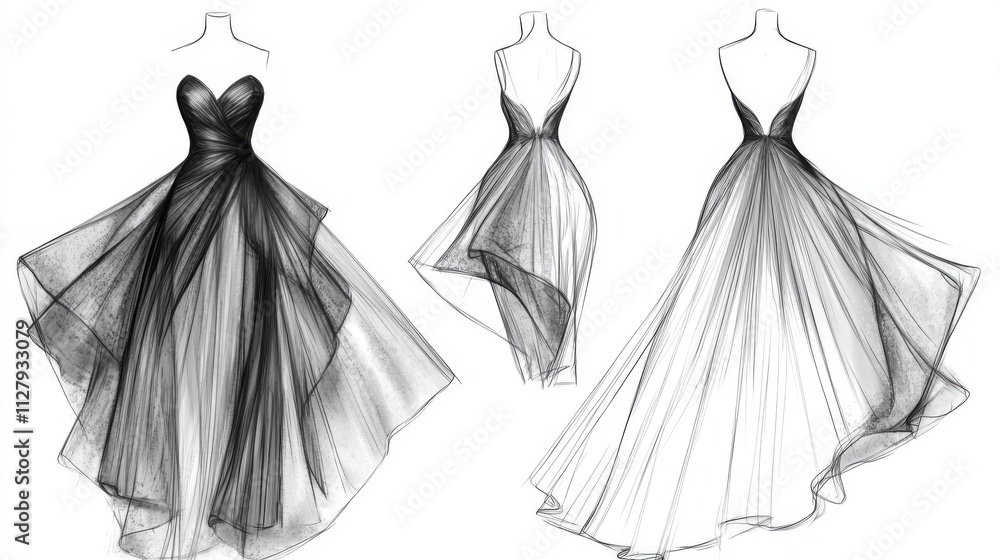 Ultra detailed, photorealistic fashion design sketch of a tailored coat with a peplum waist Ultra detailed, photorealistic fashion design sketch of a tailored coat with a peplum waist