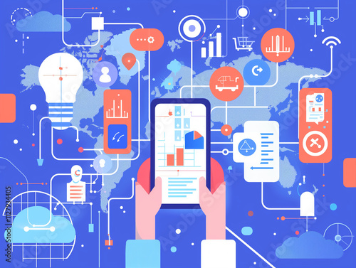 floating tech icons 1