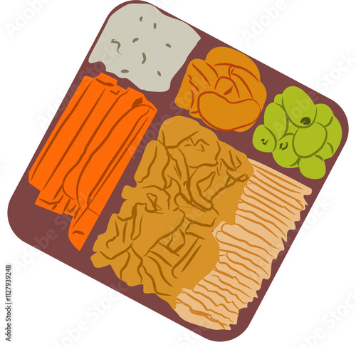 meal prep illustration