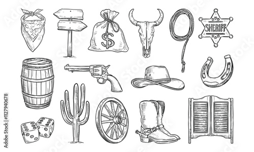 Wild West Handdrawn Collection