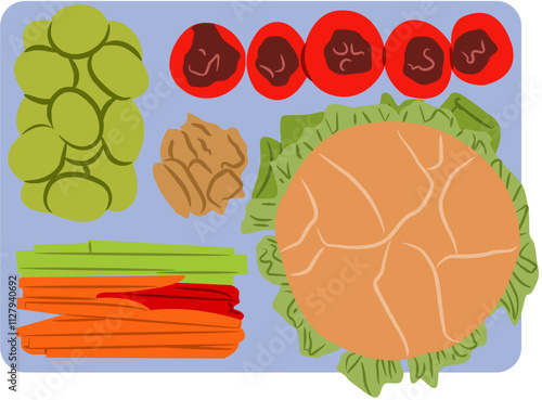 meal prep illustration