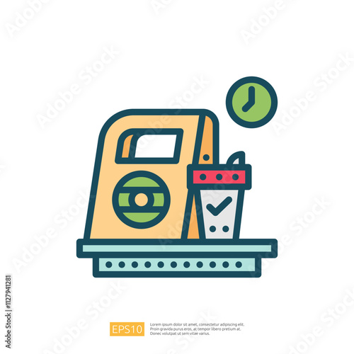 The image features a stylized illustration of a gas pump with a drink cup beside it, suggesting a convenience store or gas station setting.