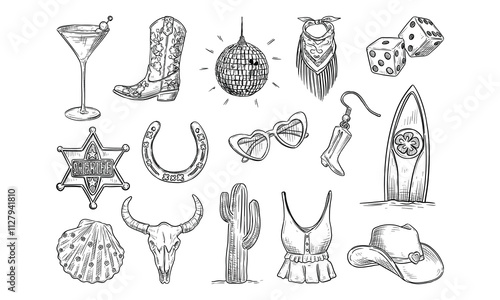 Coastal Cowgirl Handdrawn Collection
