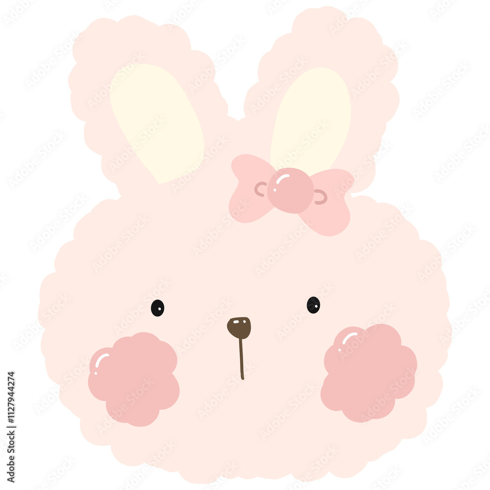 Cute little girl and her friends clip art set Cute little girl and her friends clip art set