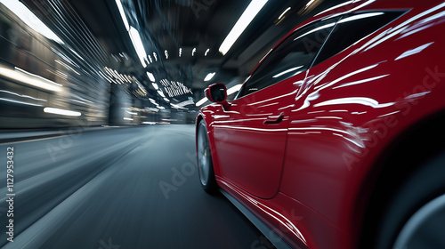 Red Speedster: A vibrant re...