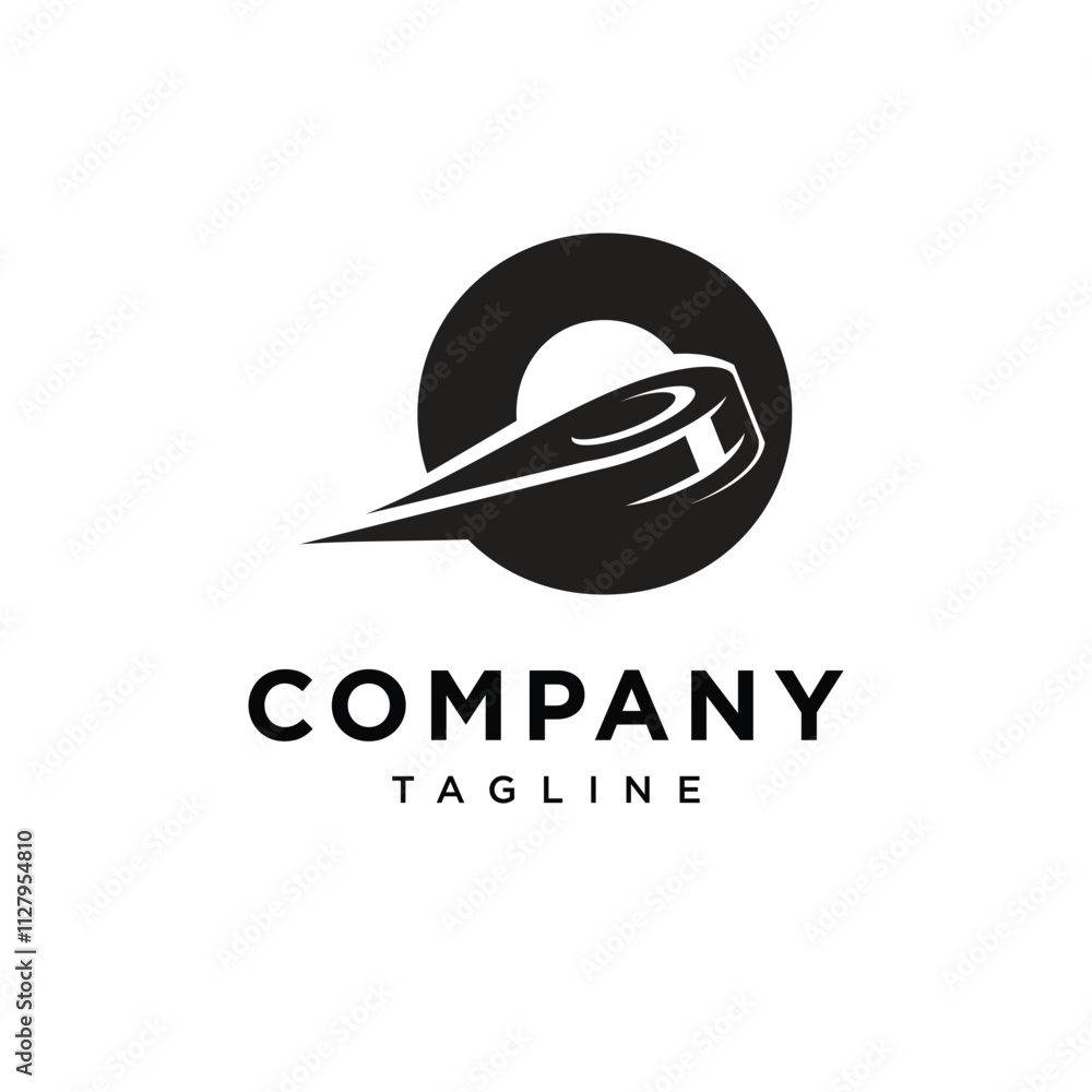 Letter O Ice Hockey Logo Icon Vector Letter O Ice Hockey Logo Icon Vector