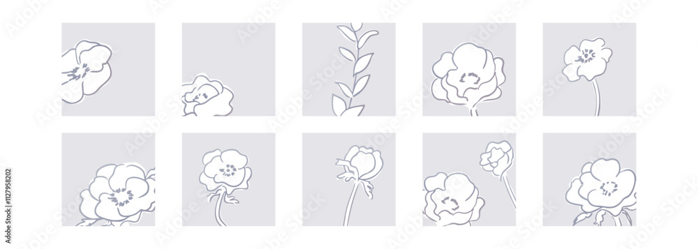 ガーベラのシンプルイラスト。ガーベラの手書きベクターイラスト。シンプルなおしゃれポストカードテンプレートセット。Simple illustration of gerbera. Hand drawn vector illustration of gerbera. Simple stylish postcard template set. ガーベラのシンプルイラスト。ガーベラの手書きベクターイラスト。シンプルなおしゃれポストカードテンプレートセット。Simple illustration of gerbera. Hand drawn vector illustration of gerbera. Simple stylish postcard template set.