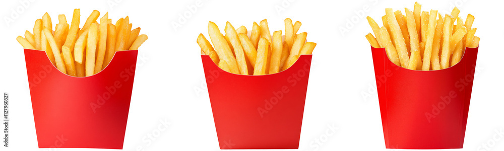 High-Quality PNG of French fries in paper bucket isolated on white background, French fries on white PNG file – High Resolution High-Quality PNG of French fries in paper bucket isolated on white background, French fries on white PNG file – High Resolution