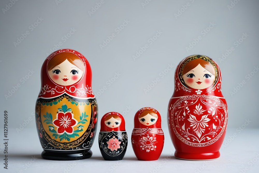 there are five matry dolls sitting next to each other there are five matry dolls sitting next to each other