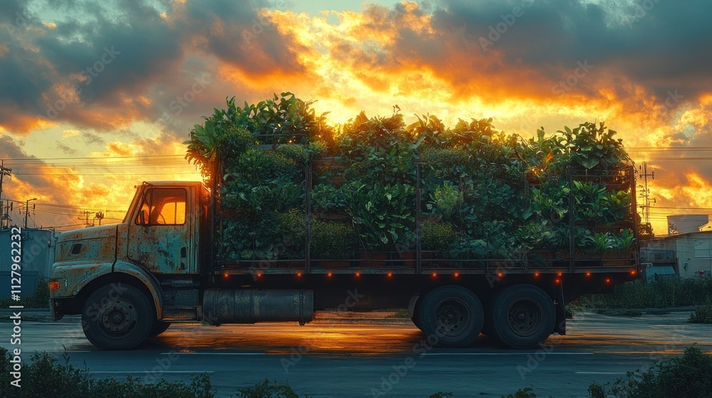 Transporting Potted Plants for Garden Supply and Flower Distribution Logistics Transporting Potted Plants for Garden Supply and Flower Distribution Logistics