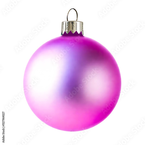 Glossy Transparent Background Image of Colorful Christmas Ornaments: Purple, Turquoise, Orange, Blue, Pink, Green, and Gold for Festive Holiday Decorations