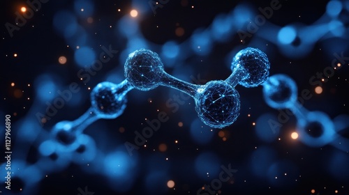 GLP-1 Molecule Structure - Hyper-realistic Illustration of Glucagon-like Peptide 1, Diabetes Management, 3D Rendering